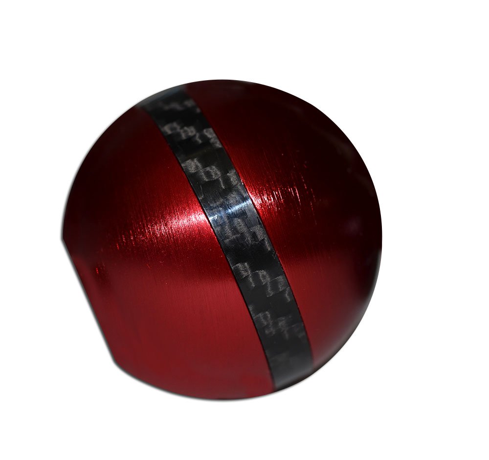 Amazon.com: 8x1.25MM RED ROUND Ball SHIFT KNOB with CARBON FIBER